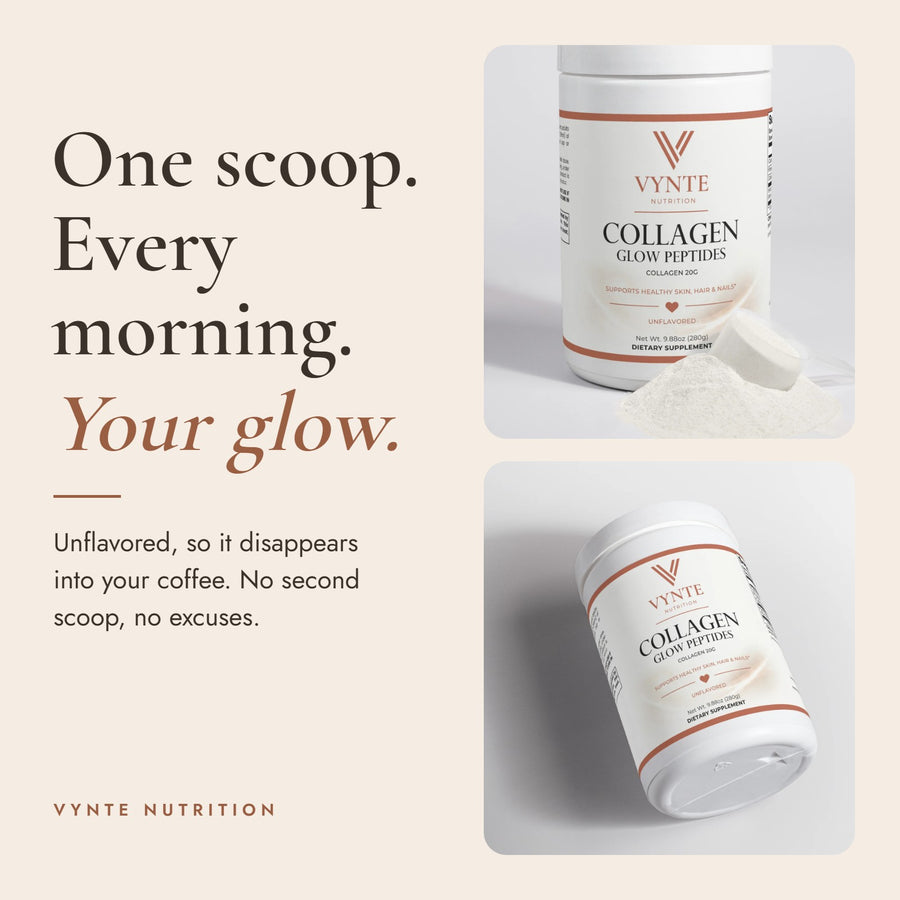 One scoop every morning: VYNTE Collagen Glow Peptides